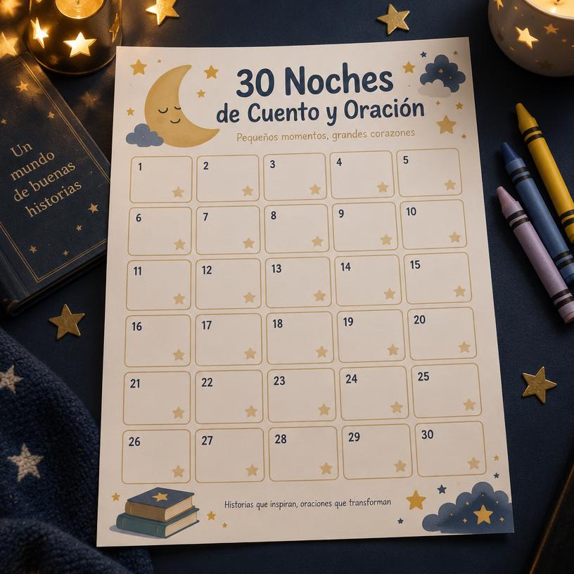 Calendario de 30 Noches de Cuento y Oración